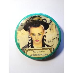 Boy George Culture Club Turquoise Color By Numbers Badge Button Pinback 1980s